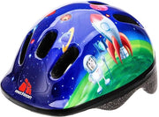 Elmetto per bicicletta per bambini - per ragazzi e ragazze - Helm cosmic 

Modello: Cosmic 
Codice: 123456 
Dimensioni: 52-58 cm 
Peso: 500 g 
Materiale: Plastica 
Certificato CE: Sì