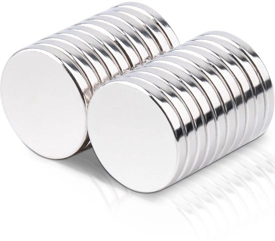 Pacco di 20 magneti 15x2mm magneti neodimio extra forti, magneti forti grandi rotondi forti magneti per frigorifero, lavagna bianca, tabella magnetica, ufficio