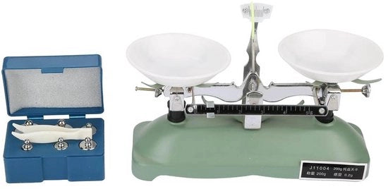 Pesa quotidiana 200g/0,2g - Precisione 5g/10g/20g/50g/100g - Pinza - Materiale didattico Chimica/Scienze naturali - Adatto agli esperimenti - Facile da utilizzare - Bilancia