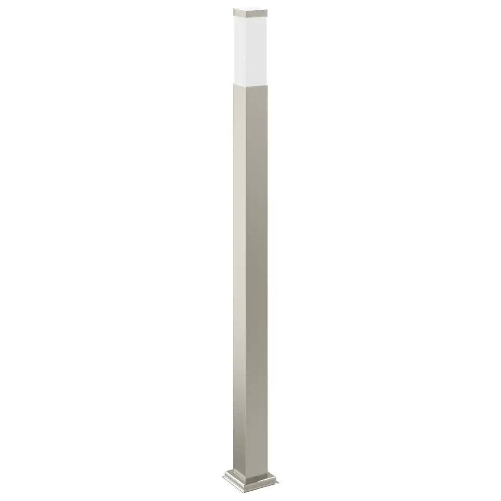 Lampada a paletto con presa elettrica 110 cm Acciaio Inox IP44 4006063