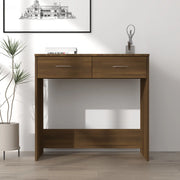 Scrivania Rovere Marrone 80x40x75 cm in Legno Multistrato cod mxl 75440