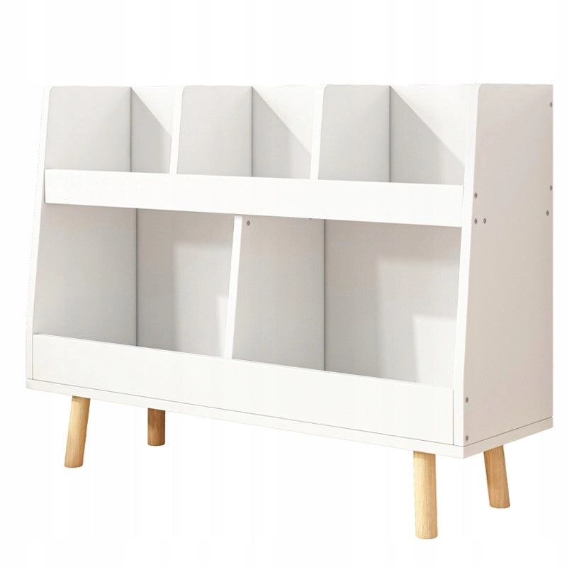 Libreria 60x25x80 cm in finitura bianca, ideale per ogni ambiente.