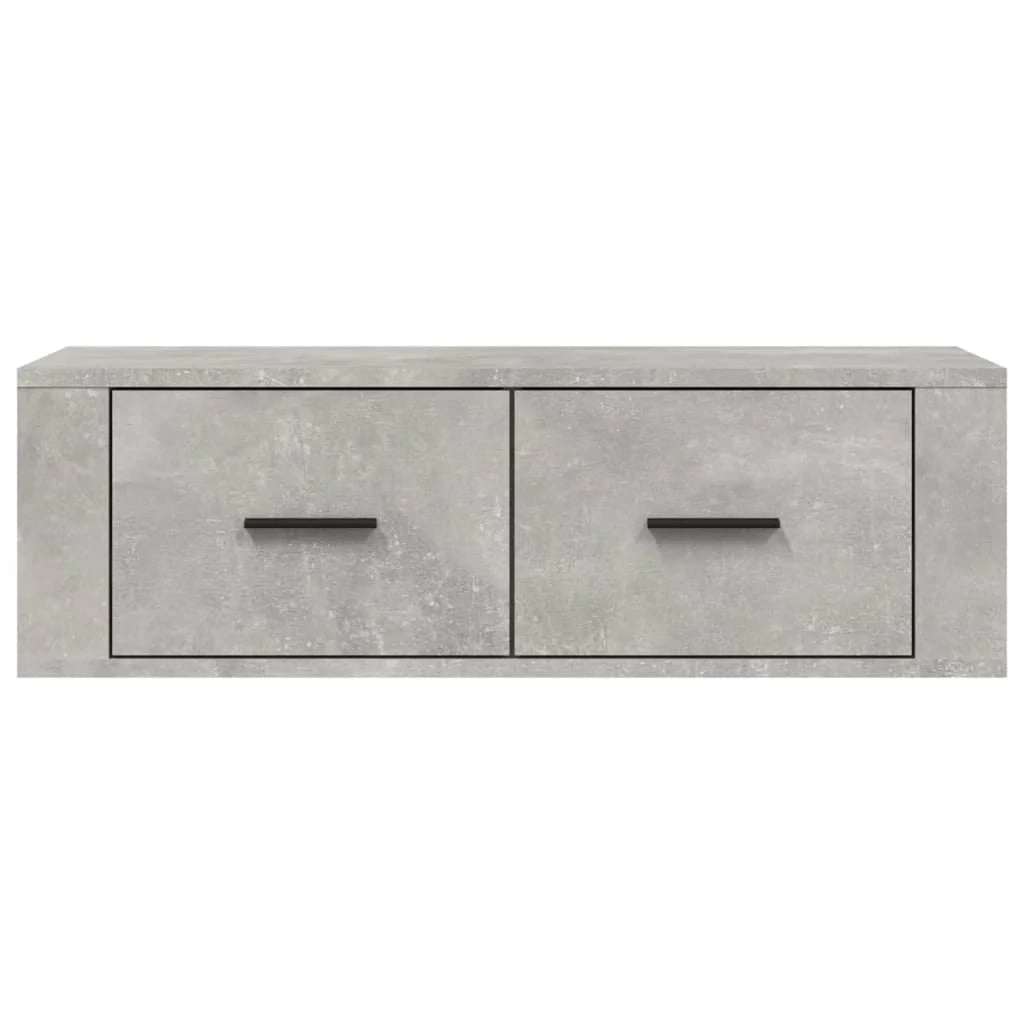 Mobile TV multimediale mensola TV credenza TV montaggio a parete 80 x 36 x 25 cm legno ingegnerizzato grigio 02_0028489