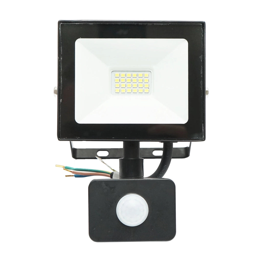 Proiettore led 20W, 1800lm, 6400K, IP44 alimentazione 220V-240V con sensore di movimento