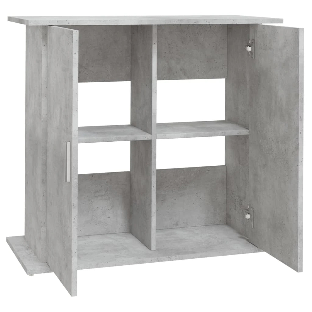 Mobiletto portaoggetti per acquario 81 x 36 x 73 cm in legno ingegnerizzato grigio 02_0045076
