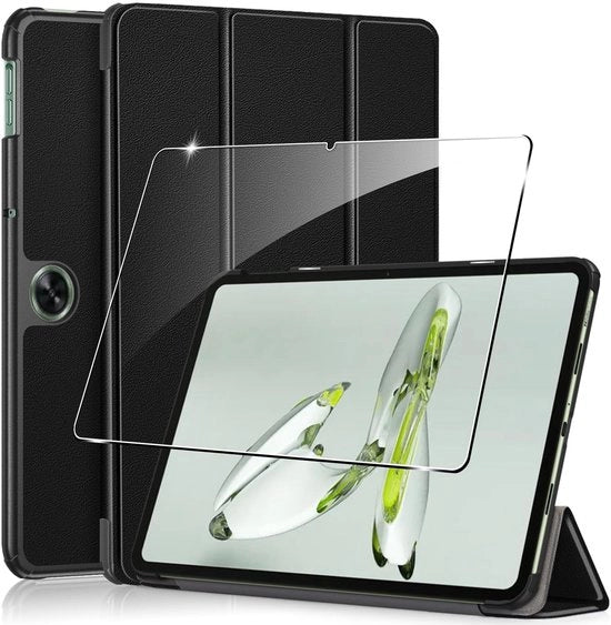 Telaio di protezione per tablet con stand, nero, inclusa protezione schermo, compatibile con Oppo Pad Neo 2024, 11,4 pollici