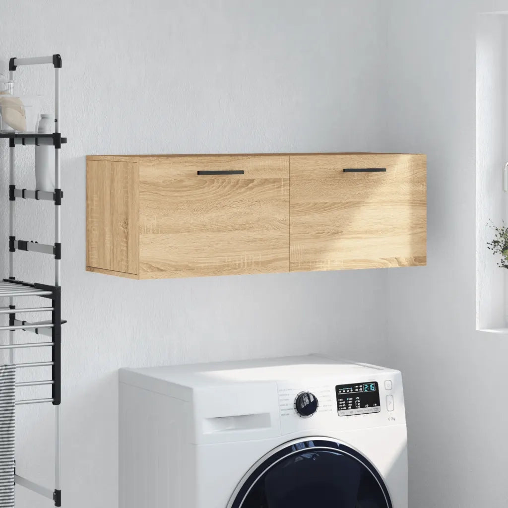 Armadietto a Muro | Mobile a Parete Rovere Sonoma 100x36,5x35 cm Legno Multistrato