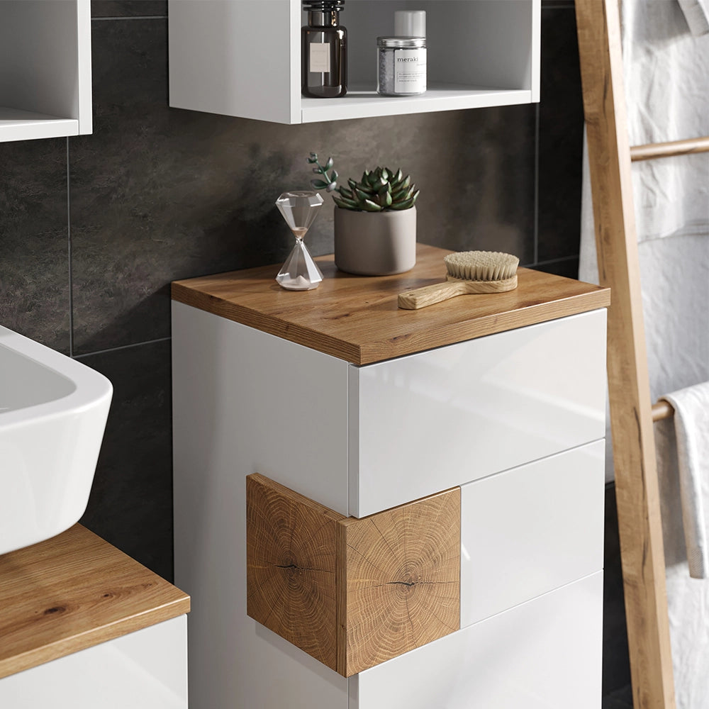 Vicco Set di mobili da bagno Bianco 4 parti