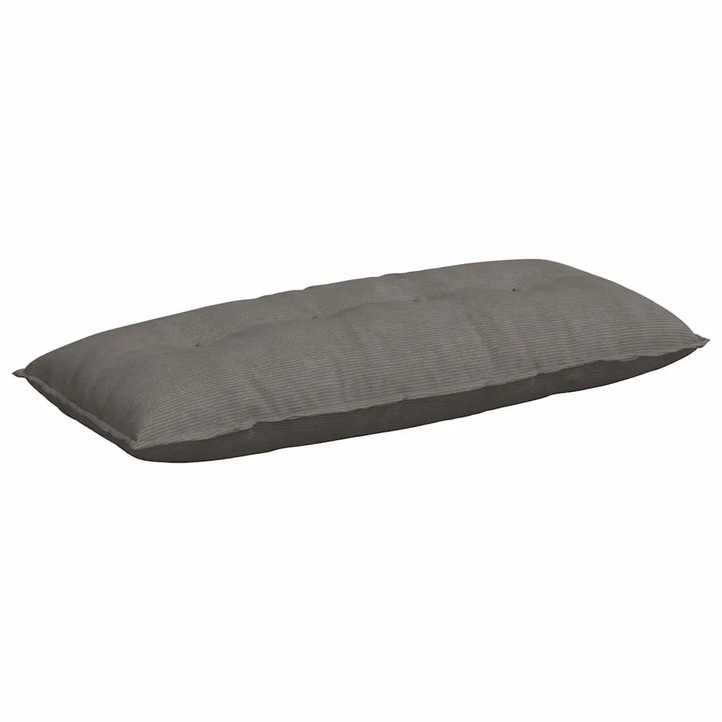 Cuscino per Schiena Grigio chiaro 120 x 50 cm Tessuto in Cords
