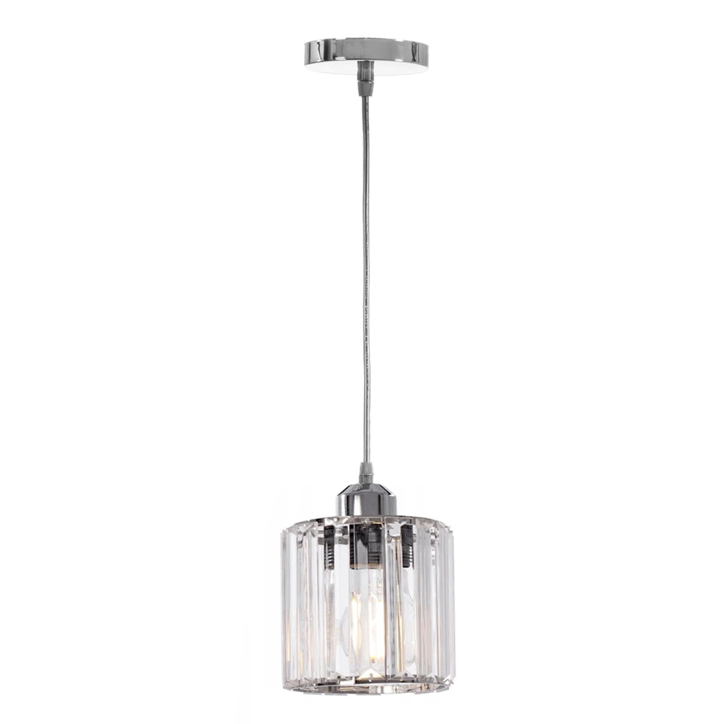 Lampada Da Soffitto Cristallo Argento APP508-1CP