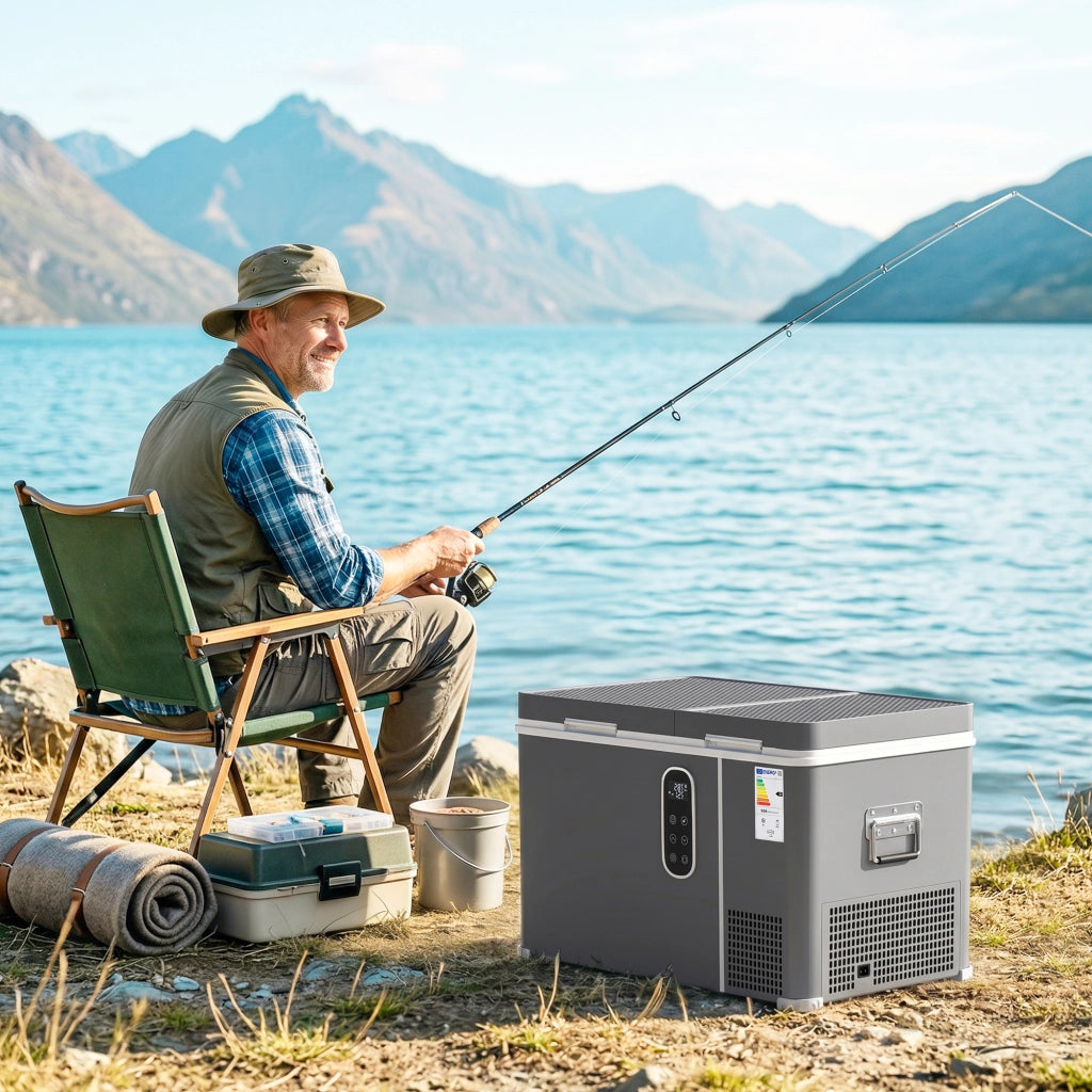 Frigorifero Portatile Elettrico con Compressore 35L Doppia Zona ¨C zephmum ¨C Nero