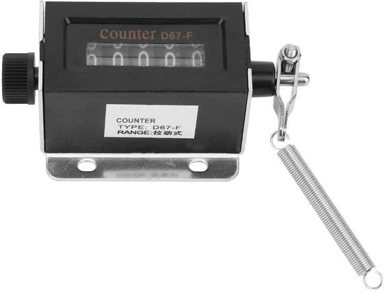 Contatore meccanico a 5 cifre - Telling manuale - Reset - Contatore preciso - Utilizzo industriale - Display digitale - Contatore