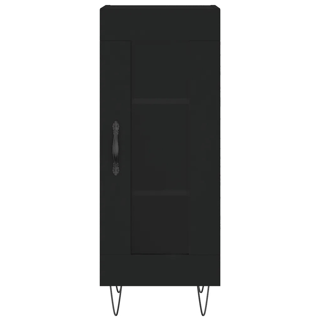 Credenza Nero 34,5x34x90 cm in Legno Multistrato 828789
