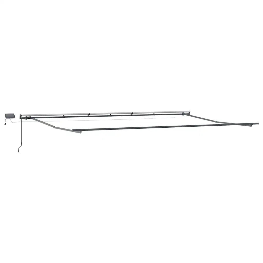 vidaXL Tenda da Sole con Antracite 6 × 3,5 m Metallo