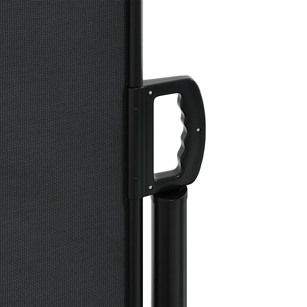 Tenda da Sole Laterale Retrattile Nera 180x600 cm 4004534