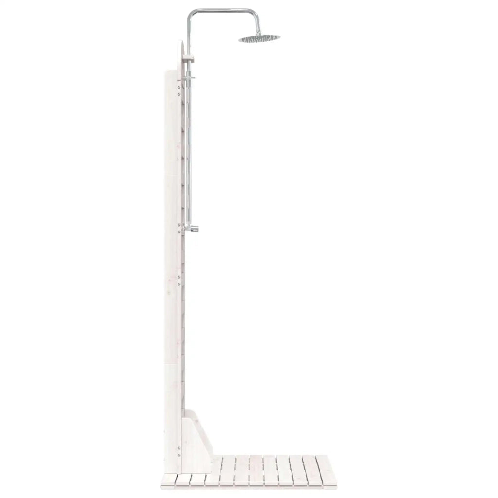 Doccia da esterno 223 cm Legno massello di pino e acciaio inox 886329