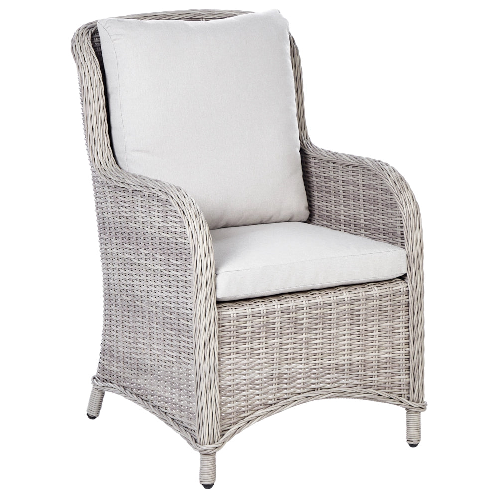 Set di 6 copricuscini da esterno per sedie da giardino beige da giardino cuscini per schienale e sedute