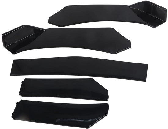 Spoiler per Bumper Universale con Protezione Diffusore in ABS - 5 pezzi - Adatto per Auto - Anteriore