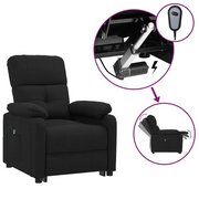 Poltrona Elettrica Reclinabile Nera in Tessuto cod mxl 11684