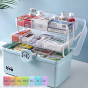 Organizzatore portatile per medicamenti e cosmetici - 3 livelli di organizzazione 34x21,5x19 cm
