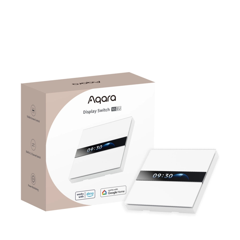 V1 Interruttore a parete con schermo LCD personalizzabile Bianco Aqara