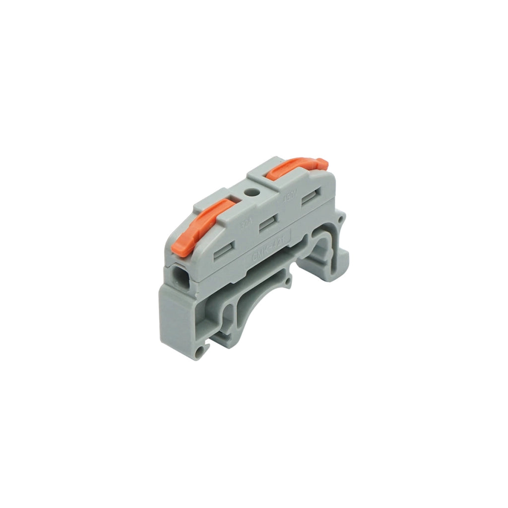Connettore rapido per guida DIN 32A 450V, 2 poli 0,08-4mm Leader