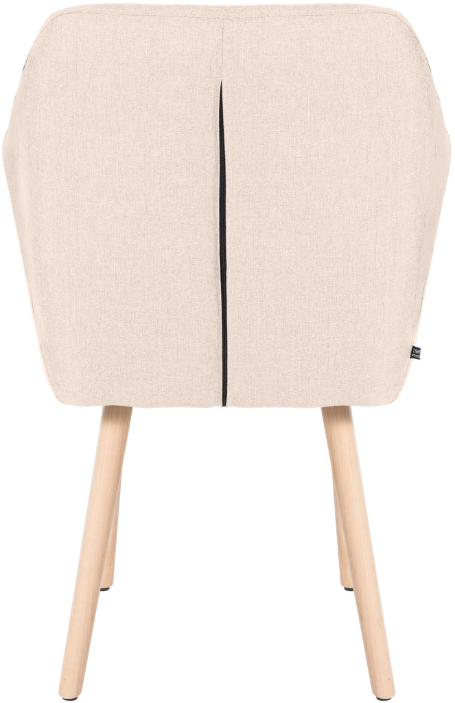 Sedia visitatore Utrecht in tessuto Beige,natura