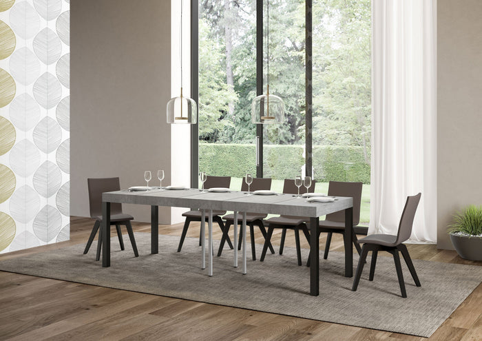 Tavolo Allungabile 90/246x90x77 cm Everyday Premium Cemento