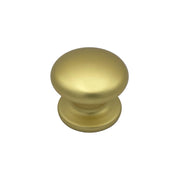 Pomolo fisso per porta SAGUATTI 173/70FB in alluminio oro satinato