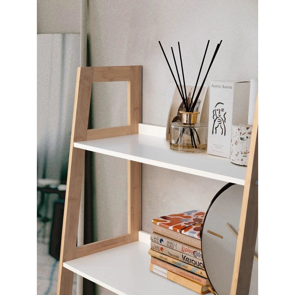 Libreria Legno Marrone Moderna da Interno 4 Piani - HUDSON