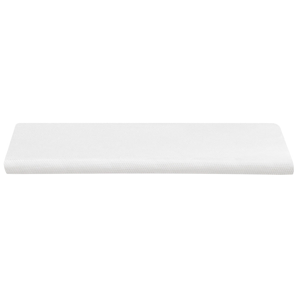 Coprimaterasso in schiuma bianca 140 x 200 cm comfort morbidezza
