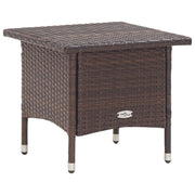 Tavolino da TÃ¨ Marrone 50x50x47 cm in Polyrattan cod mxl 48465