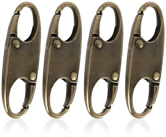 Set di 4 slot anti furto rimovibili - Karabina - Zaini - Borse - Sicurezza di viaggio migliorata - Slot di zaino