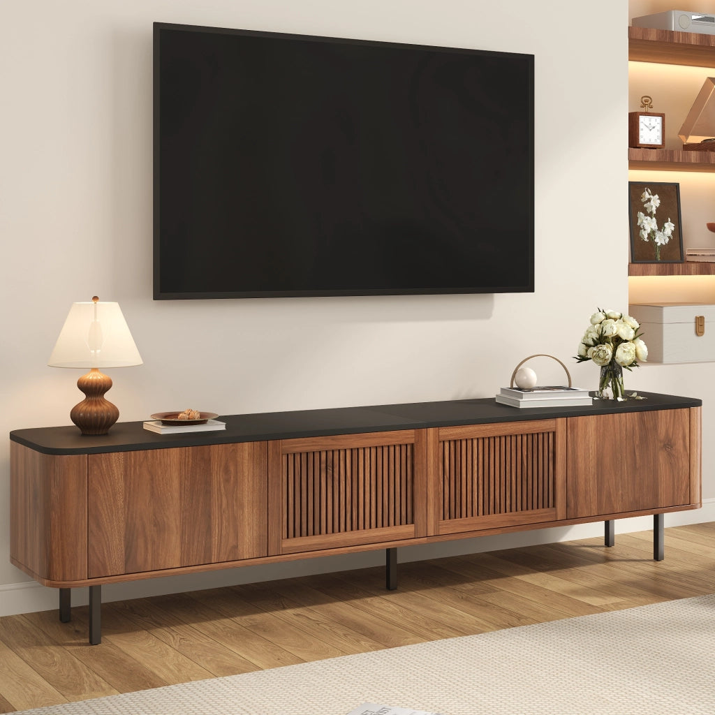 Mobile TV moderno, supporto TV, pannello TV, supporto TV basso. Design unico. 190 x 35 x 45 cm (L x P x A)