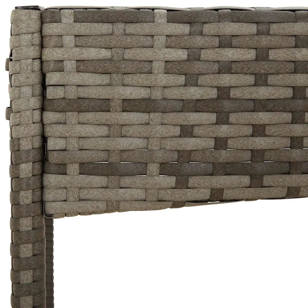 Set Divani da Giardino 4 pz con Cuscini in Polyrattan Grigio 319497