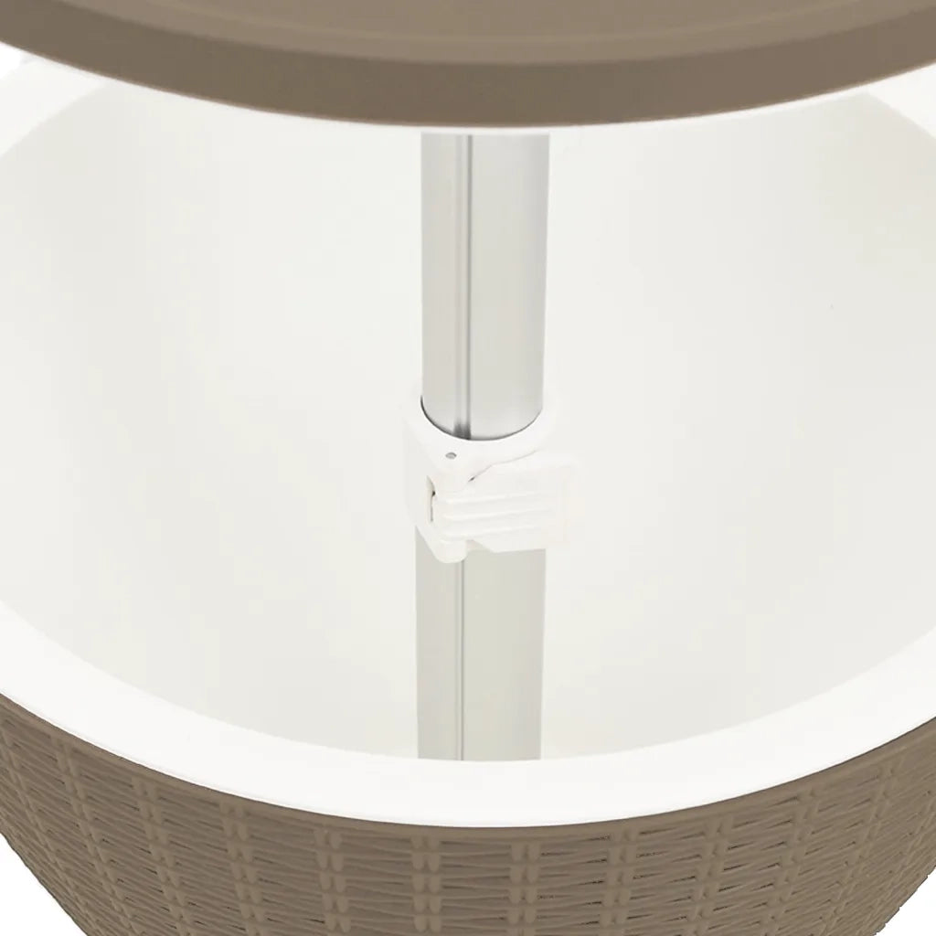 Tavolo Frigo 3 in 1 Polipropilene Marrone Chiaro