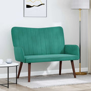 Sofa a Due Posti Turchese 115 x 61 x 87 cm Velluto