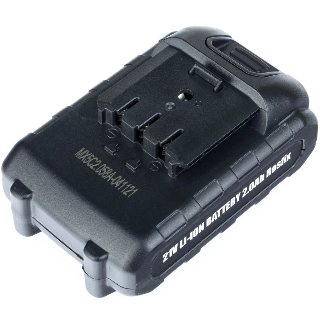 Batteria Li-Ion 2Ah per Utensili Elettrici Rosfix Serie Animal – 21V, Sistema di Controllo Elettronico
