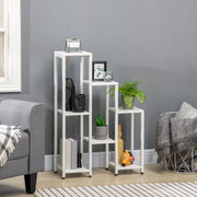 PORTAPIANTE A 7 RIPIANI 65 x 23 x 94,5 cm Legno Bianco
