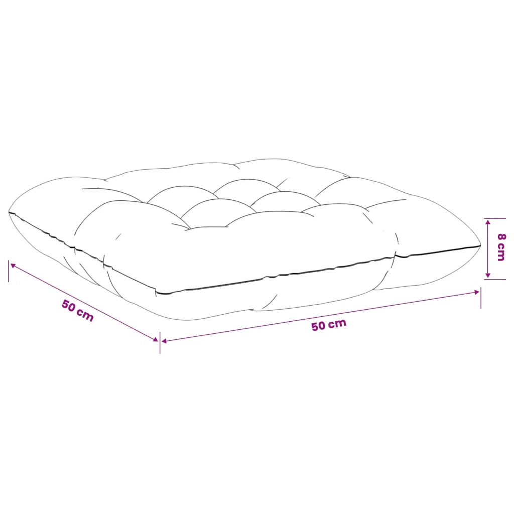 Cuscini per Seduta VIANEN 4 pz 100% Poliestere Grigio 953564