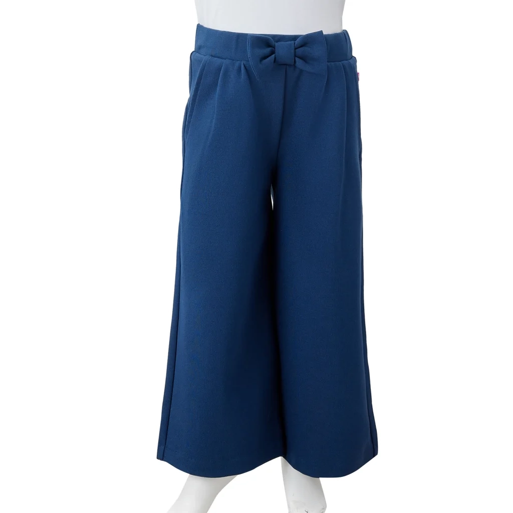Pantaloni per Bambini a Gamba Larga Blu Marino 104 CFW2442568