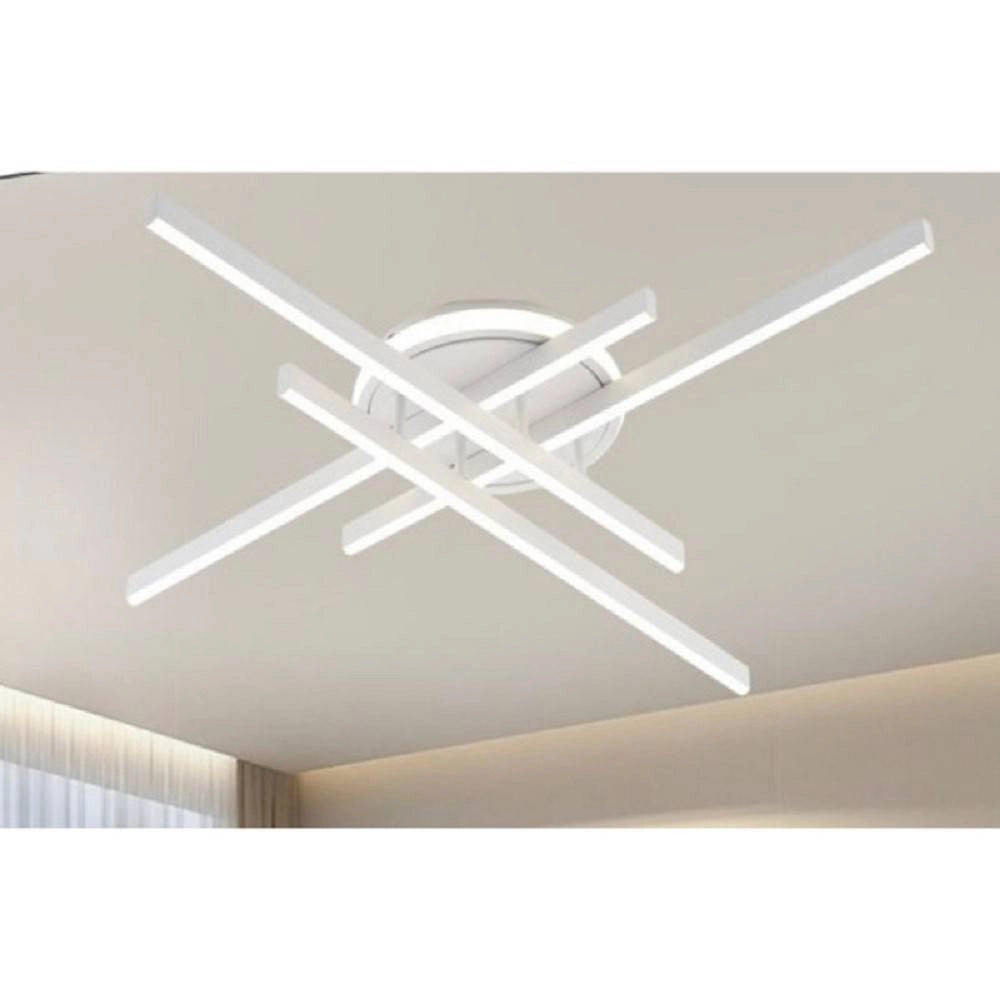 Trade Shop - Plafoniera Led 45 W Bianca Da Soffitto Lampadario Luce 6500k 4000k 3000k Pn-21b -