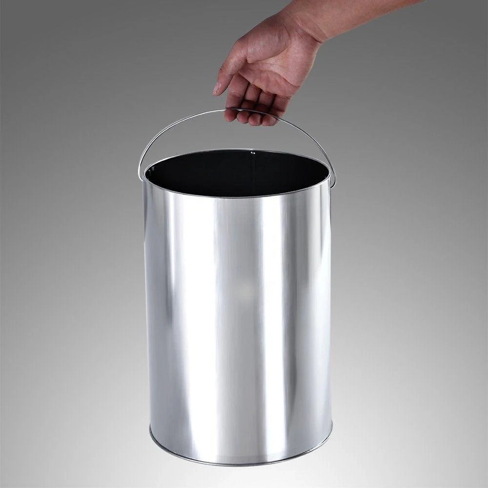 Posacenere da esterno di design con pattumiera in acciaio inox 30 litri nero 2012088