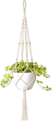 Tessuto di cotone appeso - per vasi da piante - accessorio decorativo - stile macramè