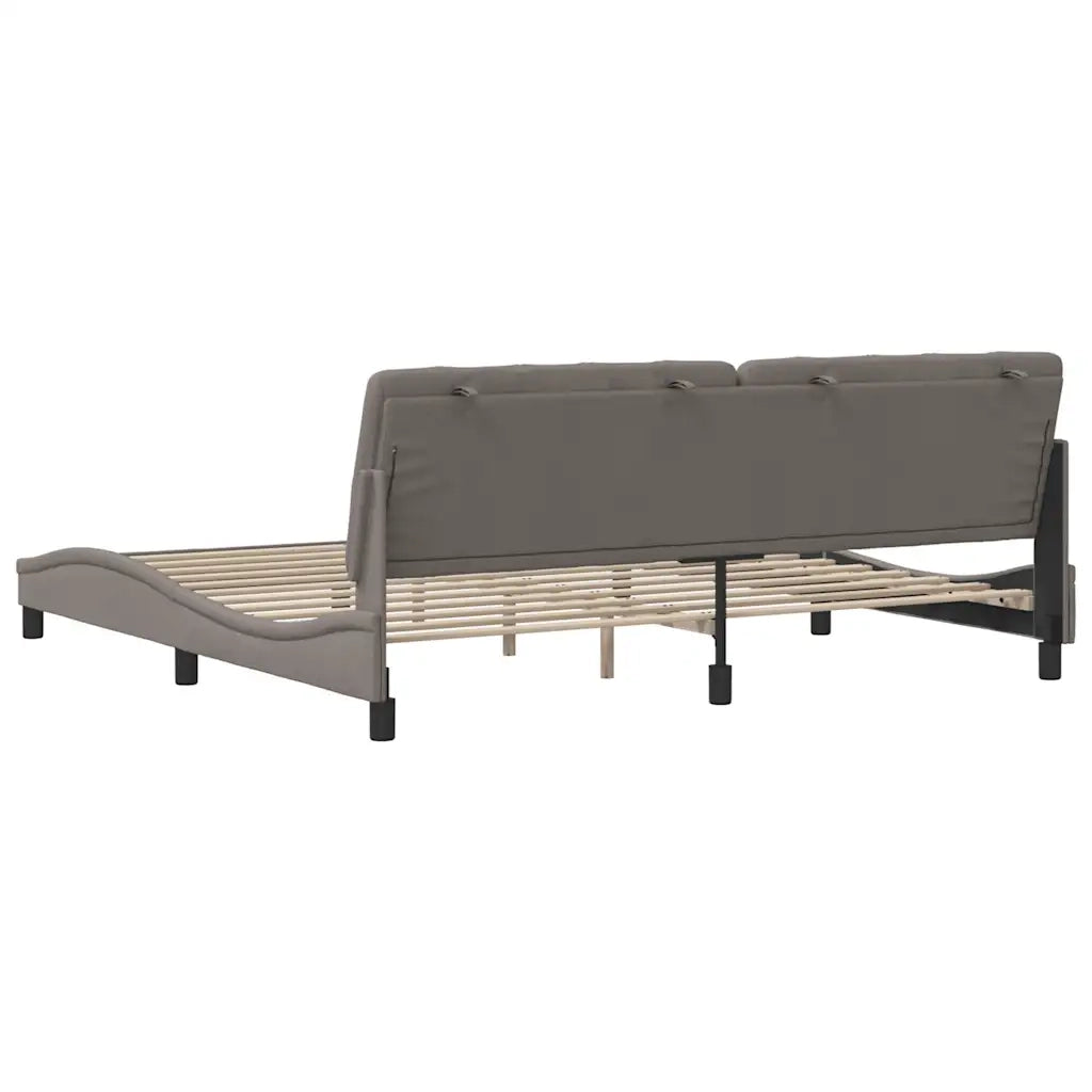 Giroletto senza Materasso Tortora 200x200 cm in Tessuto 3310626