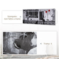 Stampa su Tela con Bambina 80x40 cm 5 Pezzi in Legno di Pino