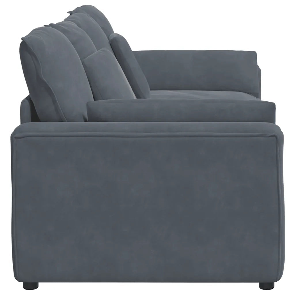 Divano Modulare con Cuscini Grigio Scuro 3321130
