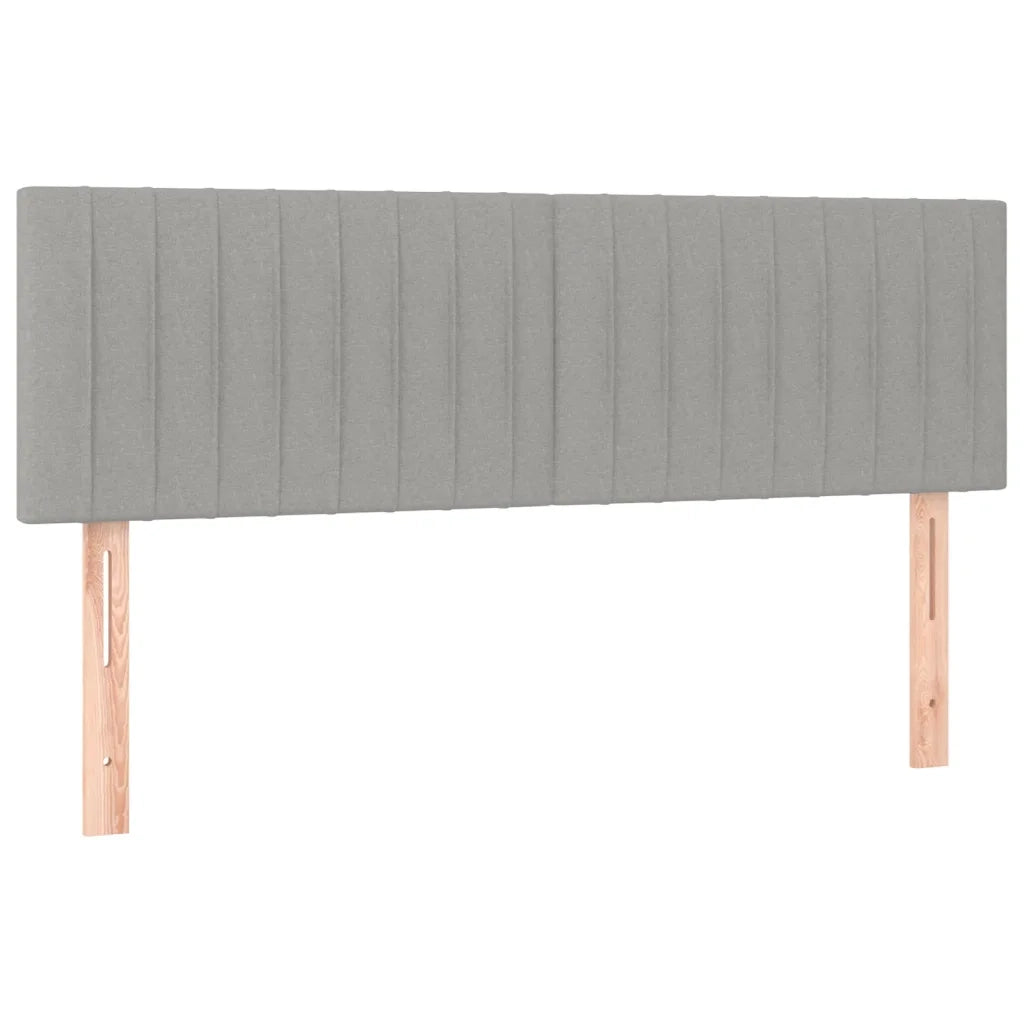 Testiera | Testata Grigio Chiaro 144x5x78/88 cm in Tessuto
