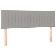 Testiera | Testata Grigio Chiaro 144x5x78/88 cm in Tessuto