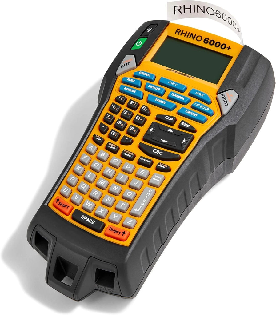 Rhino 6000+ Etichettatura industriale con custodia | Etichettatrice ricca di funzioni con connessione al PC